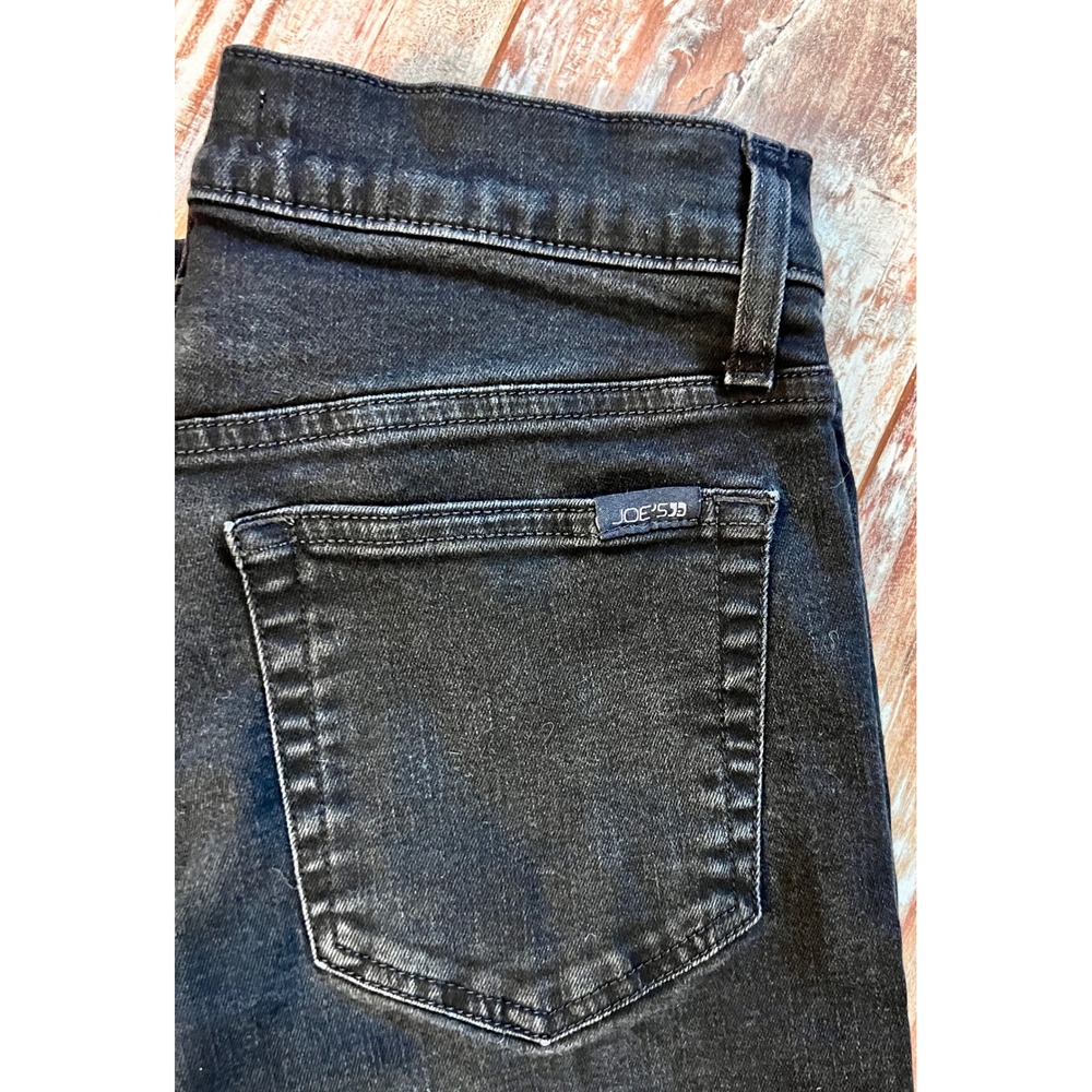Joe's Jeans Black Skinny Jeans Women's 29 Mid Rise Stretch Dark Wash - Picture 9 of 9
